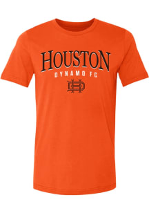 Houston Dynamo Orange Wordmark Short Sleeve T Shirt