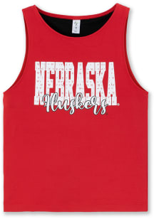 Nebraska Cornhuskers Girls Cardinal Red 2nd Down Short Sleeve Tee