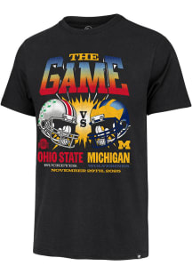47 Ohio State Buckeyes Black The Game Football Rivalry Short Sleeve Fashion T Shirt