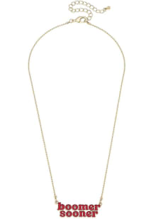 Oklahoma Sooners Enamel Slogan Necklace