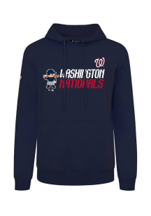 Levelwear Washington Nationals Mens Navy Blue Podium 8-Bit Baseball Long Sleeve Hoodie