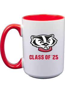 Wisconsin Badgers Class of 2025 15oz Ceramic Mug - White