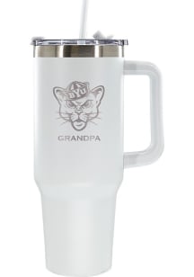 The Memory Company BYU Cougars Grandpa 40oz Stainless Steel Tumbler - White
