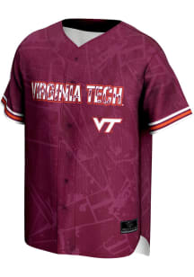 ProSphere Virginia Tech Hokies Mens Maroon Vigor Baseball Jersey