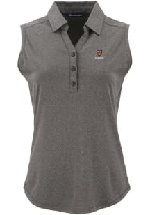 Cutter and Buck Harvard Crimson Womens Black Forge Eco Polo Shirt