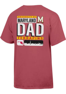 Gear For Sports Maryland Terrapins Red Dad Short Sleeve T Shirt