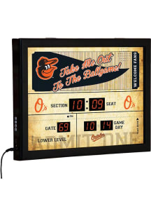 Baltimore Orioles Scoreboard Wall Clock