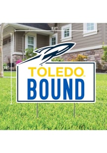 Toledo Rockets Bound Yard Sign - White