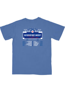 B-Unlimited SMU Mustangs Blue 2026 Football Schedule Short Sleeve T Shirt