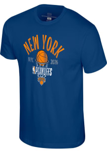 New York Knicks Blue 2026 Playoff Participant Stand Back Short Sleeve T Shirt