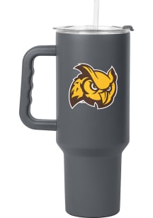 Logo Brands Rowan University 40oz Powder Coat Tonal Stainless Steel Tumbler - Black