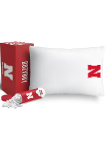 Nebraska Cornhuskers Queen Set Throw Pillow - White
