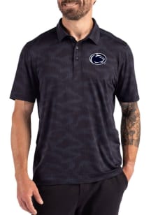 Cutter and Buck Penn State Nittany Lions Mens Navy Blue Camo Print Short Sleeve Polo