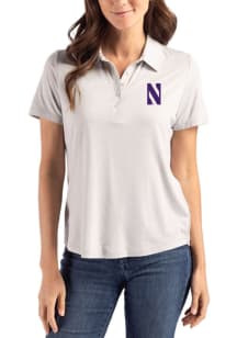 Cutter and Buck Northwestern Wildcats Womens Purple Coastline Eco Short Sleeve Polo Shirt