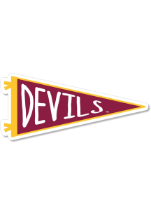 Arizona State Sun Devils 3.5" Pennant Rugged Stickers - Maroon