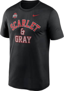 Nike Ohio State Buckeyes Black Mantra Short Sleeve T Shirt