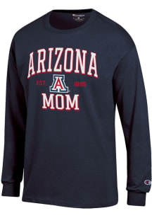Champion Arizona Wildcats Navy Blue Est Date Mom Jersey Long Sleeve T Shirt