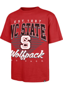 47 NC State Wolfpack Red Extended Play Foundation Tee Short Sleeve Fashion T Shirt