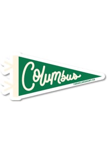 Columbus Pennant Stickers - Green