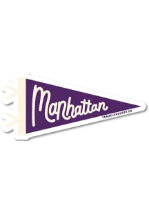 Manhattan Pennant Stickers - Purple