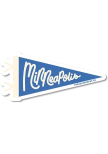 Minneapolis Pennant Stickers - Blue