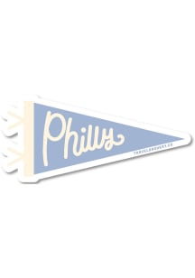 Philadelphia Pennant Stickers - Blue
