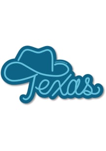 Texas Cowboy Hat Stickers - Blue