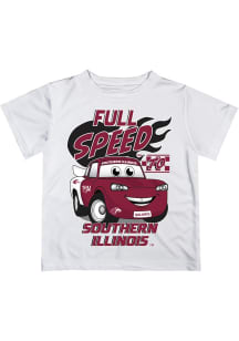 Vive La Fete Southern Illinois Salukis Infant Full Speed Short Sleeve T-Shirt White