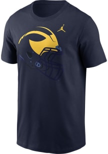 Nike Michigan Wolverines Navy Blue Local Cotton Short Sleeve T Shirt