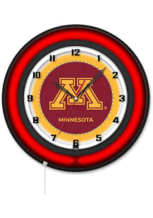Minnesota Golden Gophers 19in Neon Wall Clock