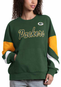 Starter Green Bay Packers Womens Green Grand Slam Crew Sweatshirt