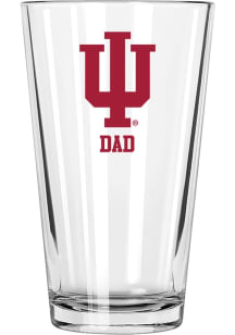 Indiana Hoosiers Dad 16 oz Pint Glass - White