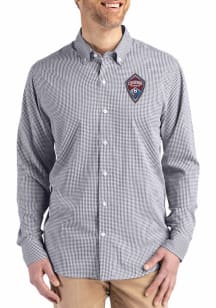 Cutter and Buck Colorado Rapids Mens Black Skyline Long Sleeve Dress Shirt