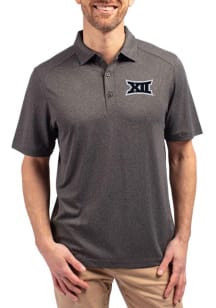 Cutter and Buck Big 12 Mens Black Forge Recycled Short Sleeve Polo