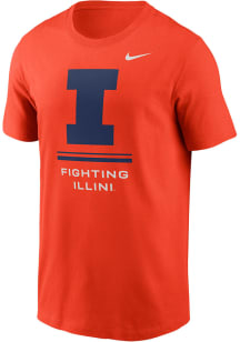 Nike Illinois Fighting Illini Orange Dri-Fit Core Short Sleeve T Shirt