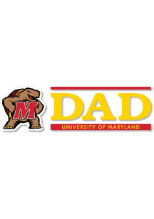 Maryland Terrapins 6x2 Dad Auto Decal - Red