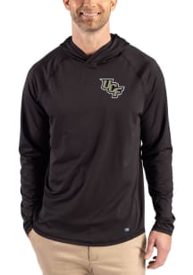 Cutter and Buck UCF Knights Mens Black Prospect Eco Long Sleeve Hoodie