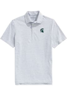 Vineyard Vines Michigan State Spartans Mens Ash Sankaty Short Sleeve Fashion Polo