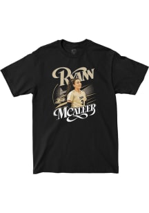 Ryan McAleer Purdue Boilermakers Black Graphic Tee Short Sleeve Fashion Player T Shirt