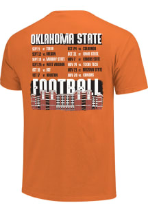 Oklahoma State Cowboys Orange 2026 Football Schedule Short Sleeve T Shirt