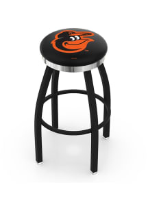 Baltimore Orioles Chrome Seat Pub Stool - Black