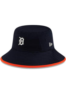 New Era Detroit Tigers Navy Blue Digitech Drawstring Mens Bucket Hat