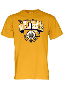 Blue 84 West Virginia Mountaineers Gold 2026 College World Series Bound Short Sleeve T Shirt