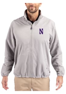 Cutter and Buck Northwestern Wildcats Mens Purple Charter Eco Light Weight Jacket