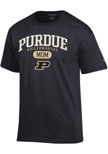 Champion Purdue Boilermakers Black Pill Box Mom Jersey Short Sleeve T Shirt