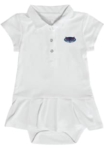 Florida Atlantic Owls Baby Girls White Caroline Short Sleeve Dress