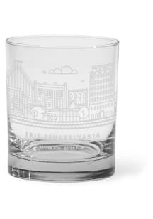 Erie Skyline Rock Glass - White