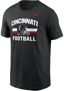 Nike Cincinnati Bearcats Black Football Football Helmet Short Sleeve T Shirt