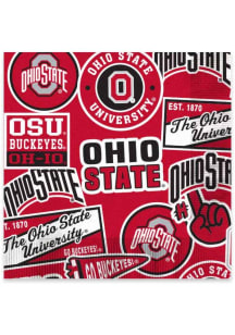 Ohio State Buckeyes 6.5" 25 pk Square Napkins