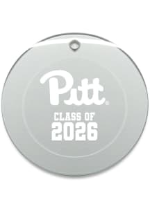 Pitt Panthers Class of 2026 Round Ornament - White